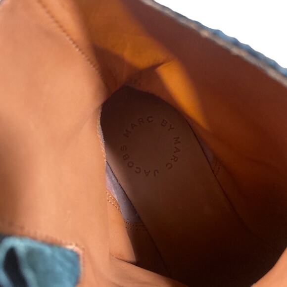 Marc by Marc Jacob Metallic Black Ankle Rain Boots Women Sz 35.5 - Picture 9 of 11